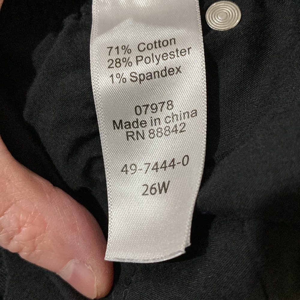 Black Jeans denim 24/7 size 26W - Picture 6 of 6